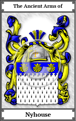 Nyhouse Family Crest Download (JPG)  Book Plated - 150 DPI