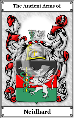 Neidhard Family Crest Download (JPG) Book Plated - 600 DPI