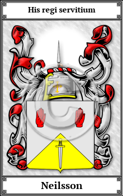 Neilsson Family Crest Download (JPG)  Book Plated - 150 DPI