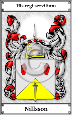 Nillsson Family Crest Download (JPG)  Book Plated - 150 DPI