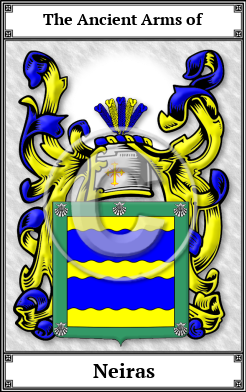 Neiras Family Crest Download (JPG)  Book Plated - 150 DPI