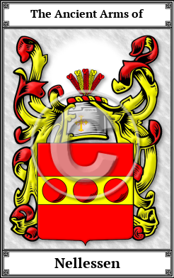 Nellessen Family Crest Download (JPG)  Book Plated - 150 DPI