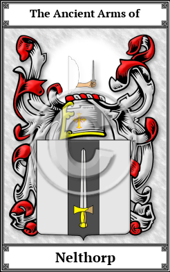 Nelthorp Family Crest Download (JPG)  Book Plated - 150 DPI