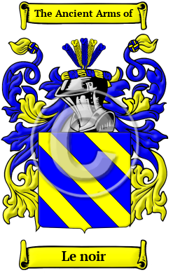 Le noir Family Crest/Coat of Arms