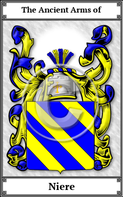 Niere Family Crest Download (JPG) Book Plated - 600 DPI