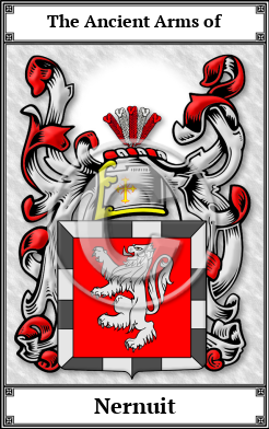 Nernuit Family Crest Download (JPG)  Book Plated - 150 DPI