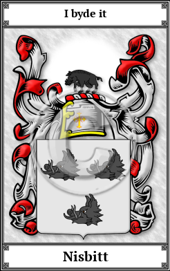 Nisbitt Family Crest Download (JPG)  Book Plated - 150 DPI