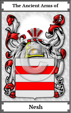 Nesh Family Crest Download (JPG) Book Plated - 600 DPI