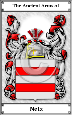 Netz Family Crest Download (JPG) Book Plated - 600 DPI