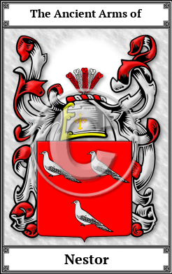 Nestor Family Crest Download (JPG)  Book Plated - 150 DPI