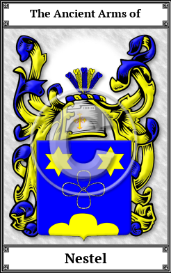Nestel Family Crest Download (JPG)  Book Plated - 150 DPI