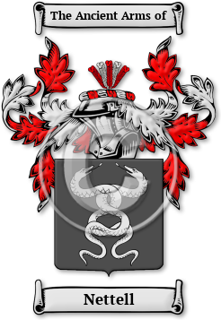 Nettell Family Crest Download (jpg) Legacy Series - 150 DPI