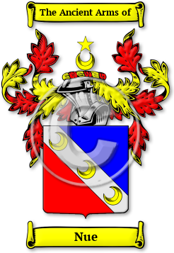 Nue Family Crest Download (jpg) Legacy Series - 150 DPI