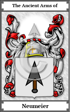 Neumeier Family Crest Download (JPG) Book Plated - 600 DPI