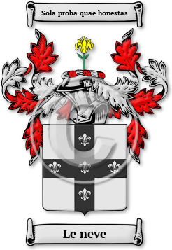 Le neve Family Crest Download (jpg) Legacy Series - 150 DPI