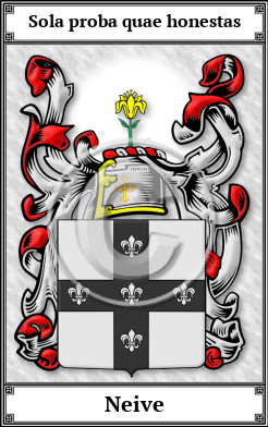 Neive Family Crest Download (JPG)  Book Plated - 150 DPI