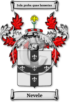 Nevele Family Crest Download (jpg) Legacy Series - 150 DPI