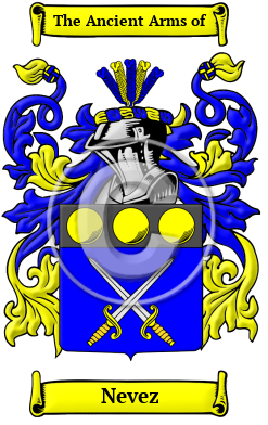 Nevez Family Crest Download (JPG) Heritage Series - 600 DPI