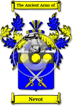 Nevot Family Crest Download (jpg) Legacy Series - 150 DPI