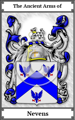 Nevens Family Crest Download (JPG)  Book Plated - 150 DPI