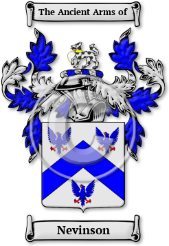 Nevinson Family Crest Download (JPG) Legacy Series - 600 DPI