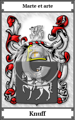 Knuff Family Crest Download (JPG)  Book Plated - 150 DPI