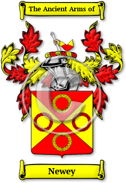 Newey Family Crest Download (jpg) Legacy Series - 150 DPI