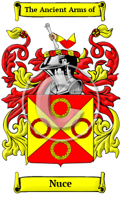 Nuce Family Crest/Coat of Arms