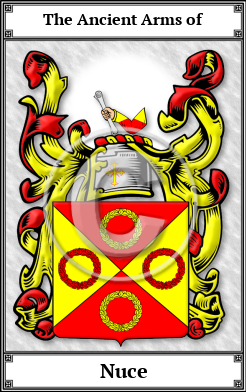 Nuce Family Crest Download (JPG)  Book Plated - 150 DPI