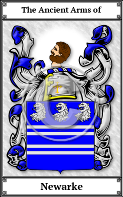 Newarke Family Crest Download (JPG) Book Plated - 600 DPI