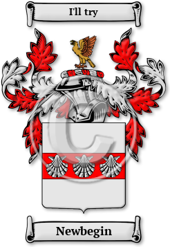 Newbegin Family Crest Download (jpg) Legacy Series - 150 DPI