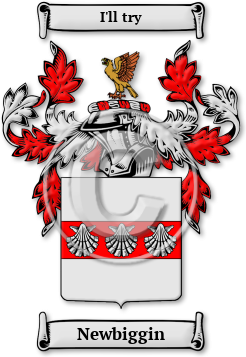 Newbiggin Family Crest Download (jpg) Legacy Series - 150 DPI