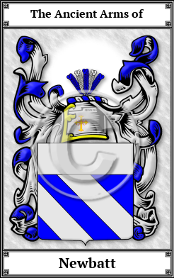 Newbatt Family Crest Download (JPG)  Book Plated - 150 DPI