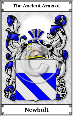 Newbolt Family Crest Download (JPG)  Book Plated - 150 DPI