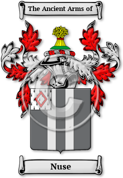Nuse Family Crest Download (jpg) Legacy Series - 150 DPI