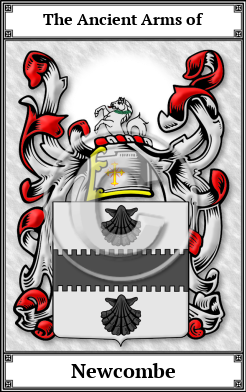 Newcombe Family Crest Download (JPG)  Book Plated - 150 DPI