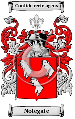 Notegate Family Crest Download (JPG) Heritage Series - 600 DPI