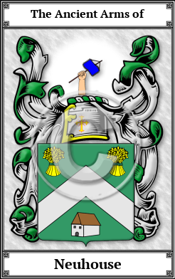 Neuhouse Family Crest Download (JPG)  Book Plated - 150 DPI
