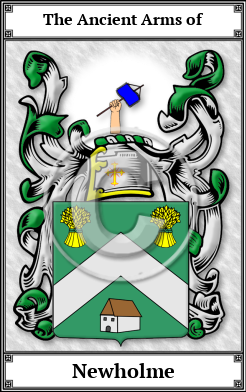 Newholme Family Crest Download (JPG)  Book Plated - 150 DPI
