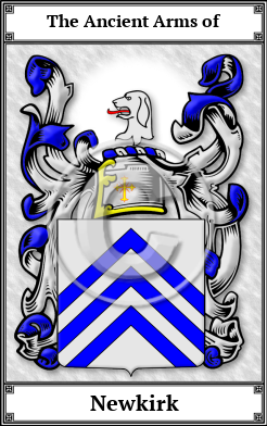 Newkirk Family Crest Download (JPG)  Book Plated - 150 DPI