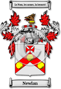 Newlan Family Crest Download (JPG) Legacy Series - 600 DPI