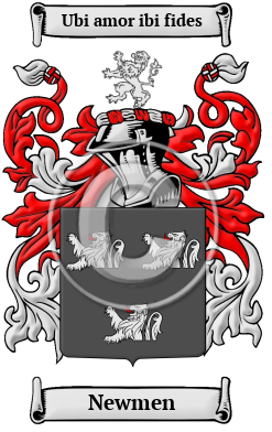 Newmen Family Crest/Coat of Arms