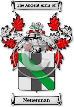 Neuenman Family Crest Download (jpg) Legacy Series - 150 DPI