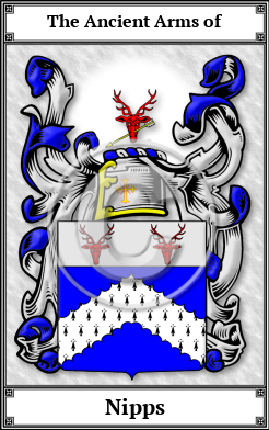 Nipps Family Crest Download (JPG)  Book Plated - 150 DPI