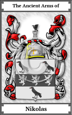 Nikolas Family Crest Download (JPG)  Book Plated - 150 DPI