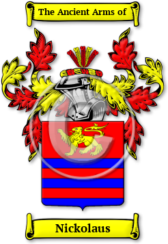 Nickolaus Family Crest Download (JPG) Legacy Series - 600 DPI