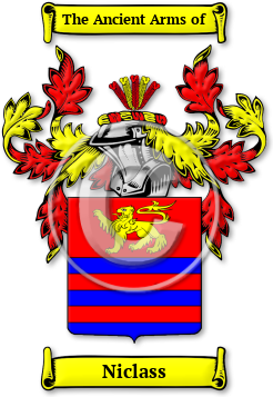 Niclass Family Crest Download (jpg) Legacy Series - 150 DPI