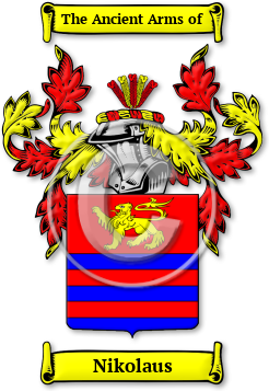 Nikolaus Family Crest Download (JPG) Legacy Series - 600 DPI