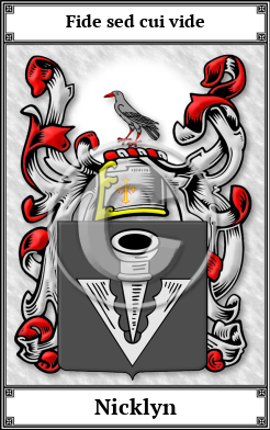Nicklyn Family Crest Download (JPG)  Book Plated - 150 DPI