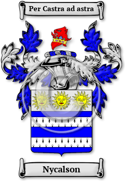 Nycalson Family Crest Download (jpg) Legacy Series - 150 DPI